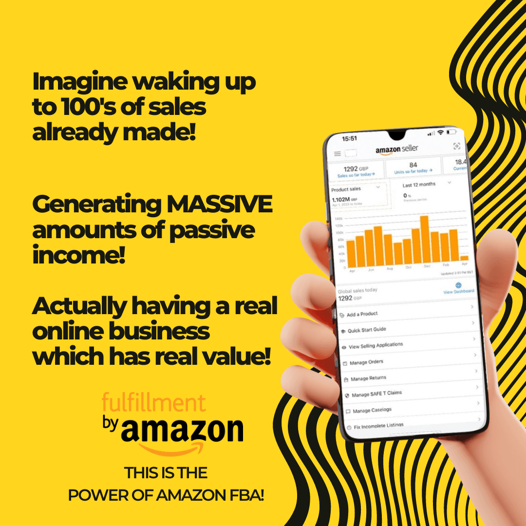 Amazon seller sales result graphic